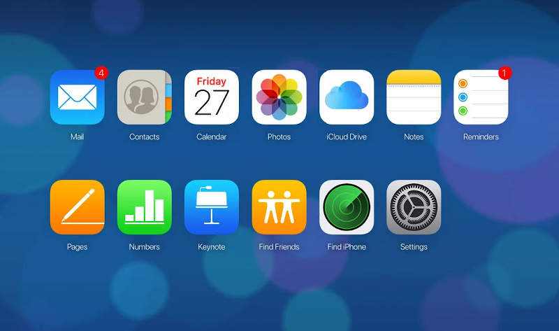 Old iCloud Dashboard
